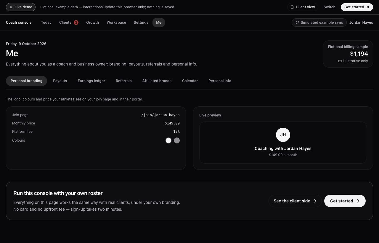Your branding in the RX Suite demo